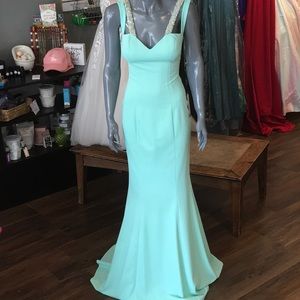 NWT Pia Michi of London Prom dress Mint  #1715